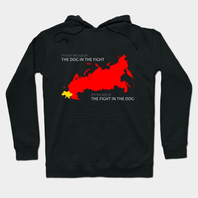 Stand with Ukraine Size the dog in the War Hoodie by Adult LGBTQ+ and Sexy Stuff